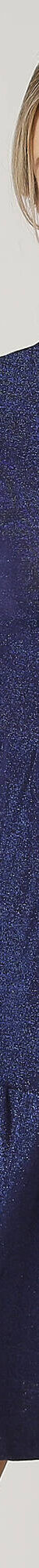 Robe courte évasée en maille brillante, manches longues (bleu dur) Robe courte évasée en maille brillante, manches longues (bleu dur)